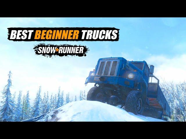 Snowrunner Top 10 Best Beginner Truck | Best Starter Vehicles