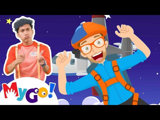 Velocity Race - Cool Science Experiments | Blippi | MyGo Sign Language for Kids | Educational Videos