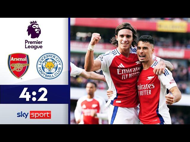 WAHNSINN im Emirates! 2 Tore in der Nachspielzeit! | Arsenal - Leicester City | Premier League 24/25