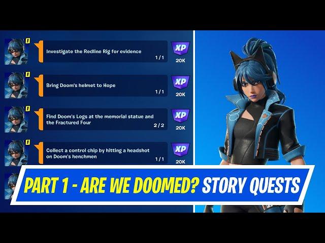 Fortnite Complete Story Quests - How to EASILY Complete Part 1 - Are We Doomed Story Quests