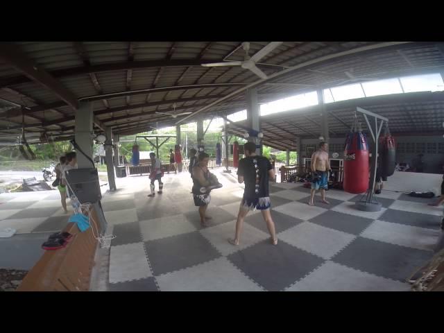 Muay Thai Training at Monsoon Gym, Koh Tao, Thailand