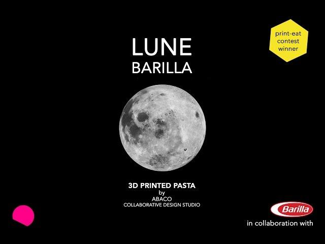 LUNE BARILLA - 3d printed pasta presented at Expo 2015