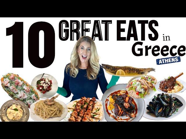 10 Great EATS in Athens Greece GREEK Food Vlog 2023 | Where to Eat in Athens Greece