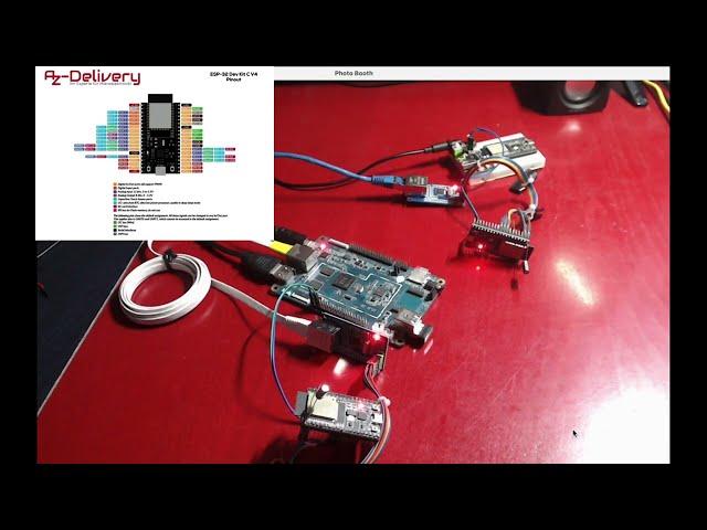 Tarjeta ESP32 transmitiendo, por ethernet RJ45, internet https con protocolo espnow.