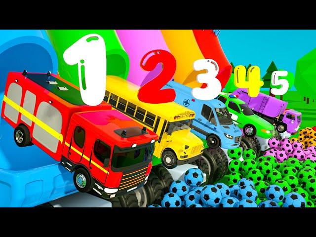 Five Little Monkeys, Wheels on the Bus | Color Balls and Color Eggs | Nursery Rhymes & Kids Songs