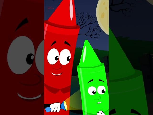 Monster In The Dark #shorts #halloweenrhymes #kidssong #kindergarten #preschool #ytshorts