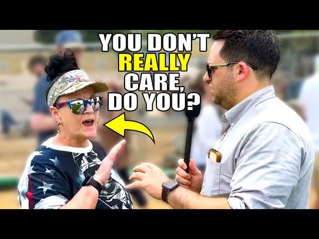 MAGA Woman PANICS as Reality Hits Her Like a Truck