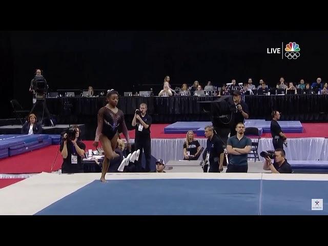 Simone Biles - Triple Twisting Double Back! - Floor - 2019 Nationals Day 2