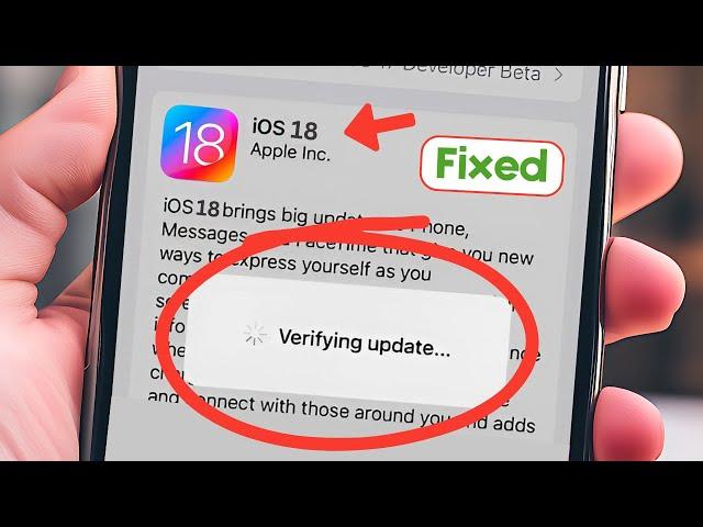 iOS 18 verifying update | iOS 18 Unable to Verify | How to Fix Verifying update Stuck iOS 18