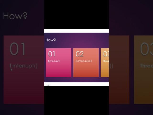 how #java threads are interrupted #100dayschallenge #shorts #programming #codingexplained