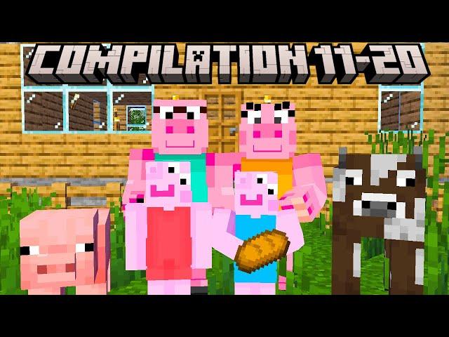 Peppa Pig Plays Minecraft 11-20 Compilation