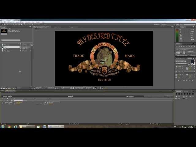 TUTORIAL: MGM Intro HD