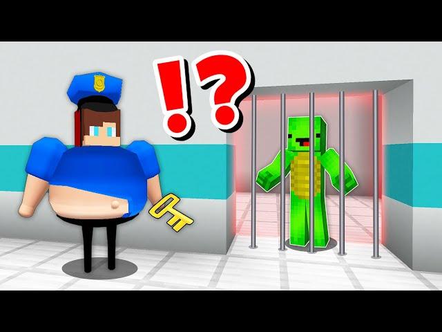 JJ and Mikey VS ROBLOX BARRY'S PRISON RUN CHALLENGE in Minecraft / Maizen animation