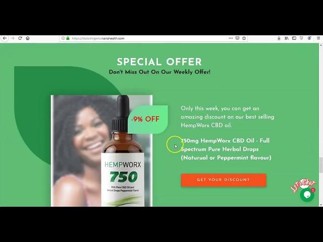 CBD Oil Nigeria - Portfolio Website Design by KennethBen com