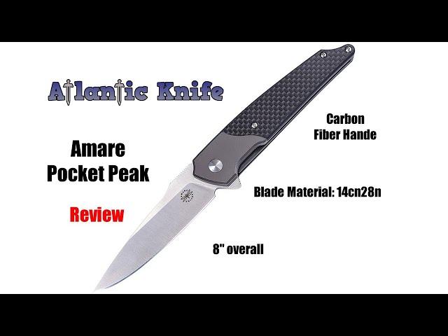 AMARE POCKET PEAK Folding and Fixed blade Reviews | Atlantic Knife Reviews