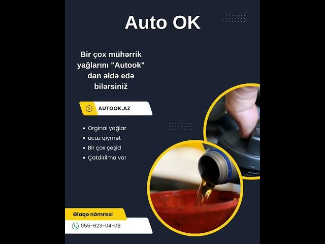 Auto OK. Motul,Shell,Champion,Mobil yağlarını Auto OK - dan əldə edə bilərsiz.#motor #motoroil  #1k