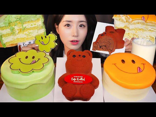 1 CAKE IS ENOUGH FOR 1 MINUTE WHOLE CAKE ASMR DESSERTㅣCHOCOLATE MANGO MUKBANGㅣNO TALKING