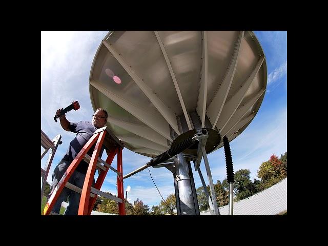 HOW TO INSTALL  4.5m / 3.8 meter Prime Focus Satellite Dish Antenna King Post Az-El Pipe Non-Pen