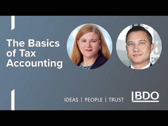 The Basics of Tax Accounting