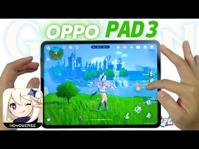 Oppo Pad 3 Genshin Impact Gaming Review | FPS & Battery Drain test