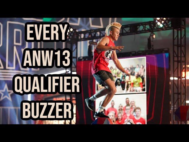 Every Qualifier Buzzer in ANW Season 13 | NINJA EMPIRE 