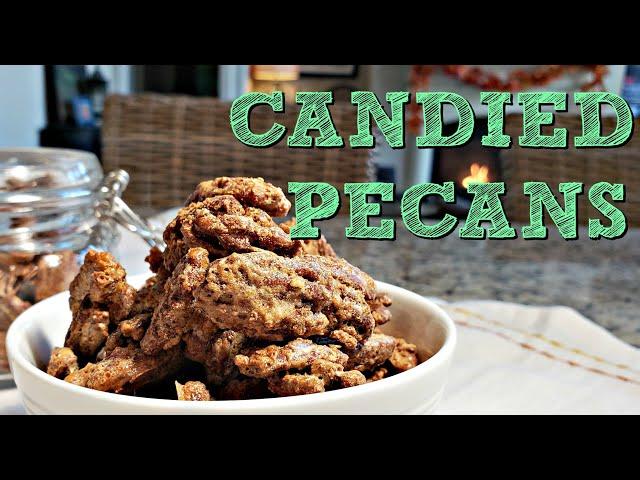 Easy Candied Pecans Recipe | Sweet Spiced Candied Pecans | Simply Mama Cooks