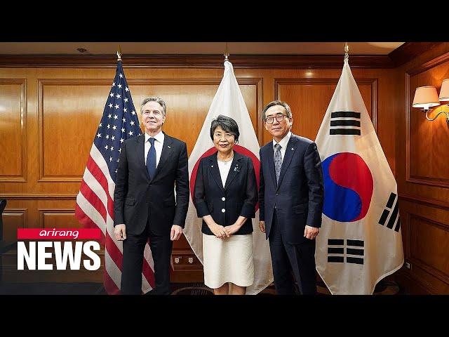 Top diplomats of S. Korea, U.S. and Japan to meet on sidelines of UN General Assembly on Mon.