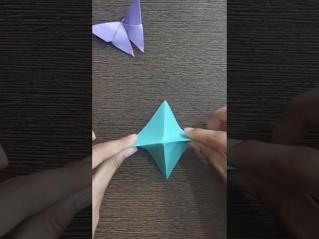 How to make easy butterfly with paper? #shorts #youtubeshorts