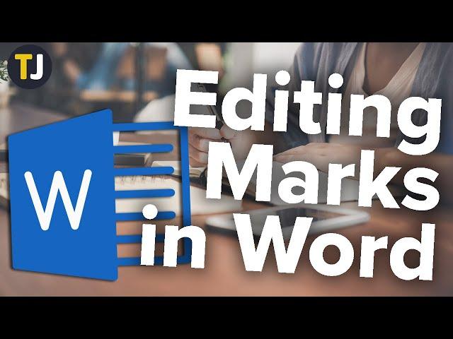 How to Remove Editing Marks in Word!