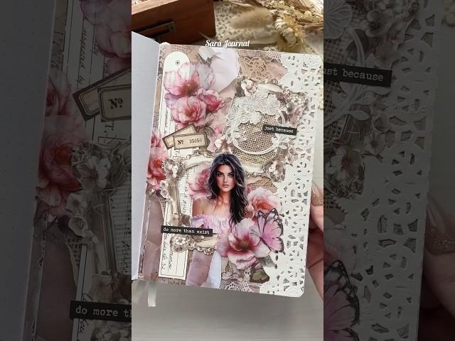 ASMR Pink Journaling🩷 #journaling #journalwithme #scrapbooking