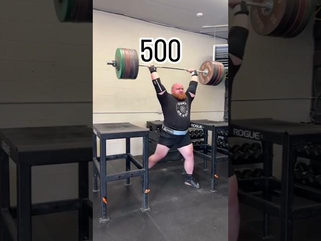 Lucas Hatton ENORMOUS 500lb 226kg overhead press 
