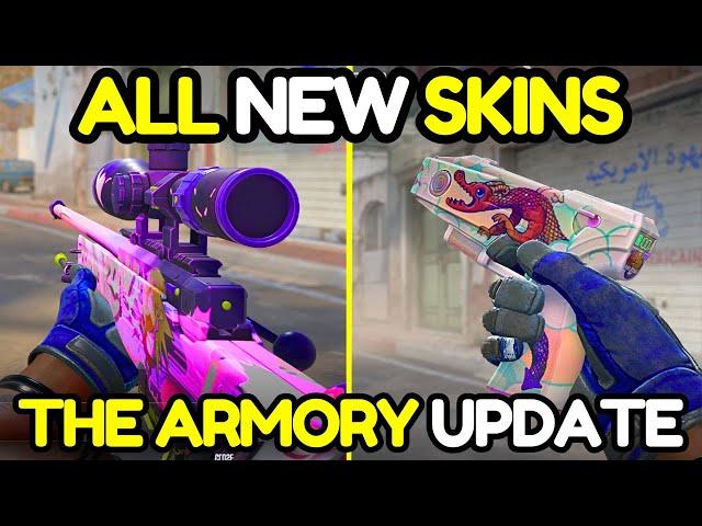 ALL NEW CS2 SKINS & CHARMS In-Game (The Armory Update, New Case & Overpass Collection)