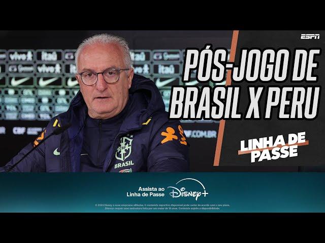 BRASIL 4 X 0 PERU: Linha de Passe AO VIVO com o pós-jogo da seleção brasileira