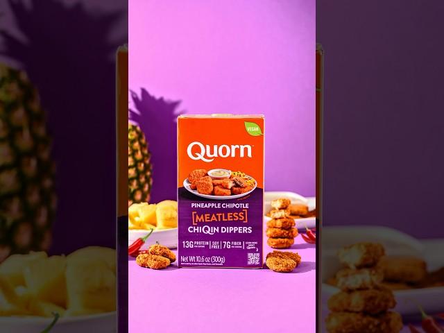 How to spice up lunch with Quorn Pineapple Chipotle Dippers! #vegetarian #quorn #shorts #vegan