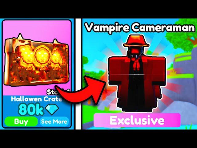 NEW VAMPIRE CAMERAMAN!HALLOWEEN| Roblox Toilet Tower Defense