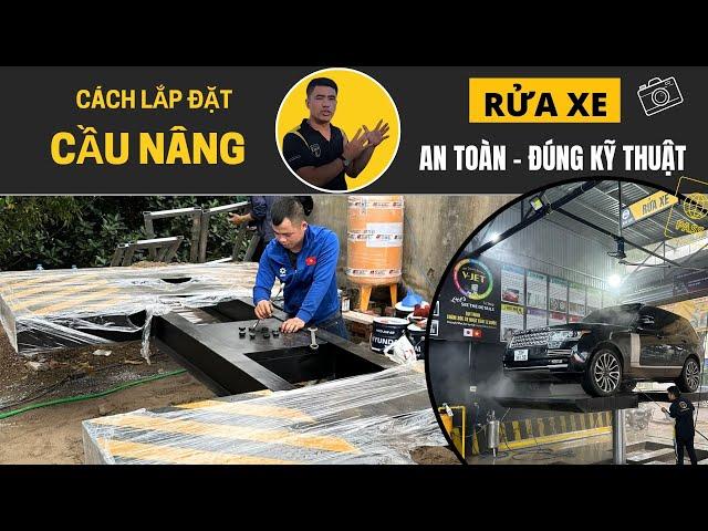 Cầu Nâng Rửa Xe Ô Tô 1 Trụ Lắp Đặt Như Thế Nào Đúng Kỹ Thuật