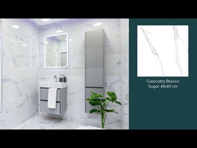 Tile Showcase: Calacatta Blanco Sugar Tile 60x60 cm I Tiles DIY