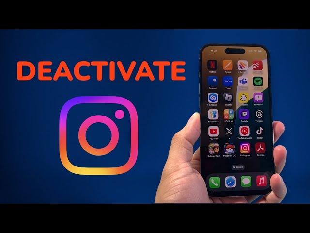 How To Temporarily Deactivate Instagram Account