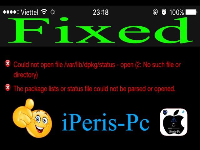 How To Fix "var/lib/dpkg..." Cydia Error Message #1