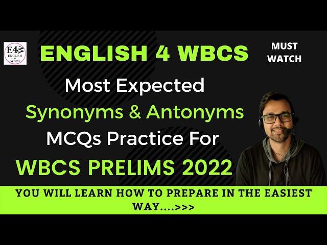 Wbcs prelims 2023 English Mock Test-6 | তাগড়াই  MCQs | Open Challenge Get 25 out 25 in wbcs prelims