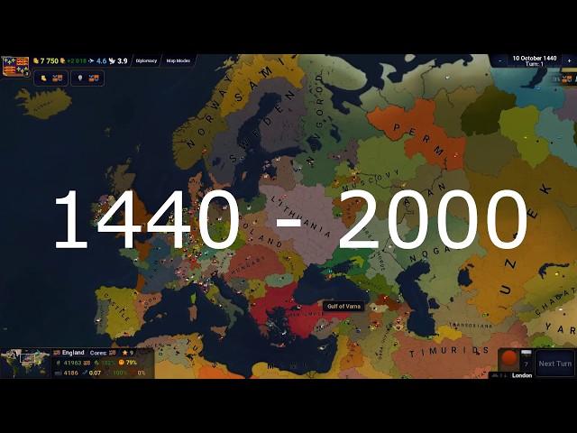 Age of Civilizations 2 Timelapse 1440-2000 Years