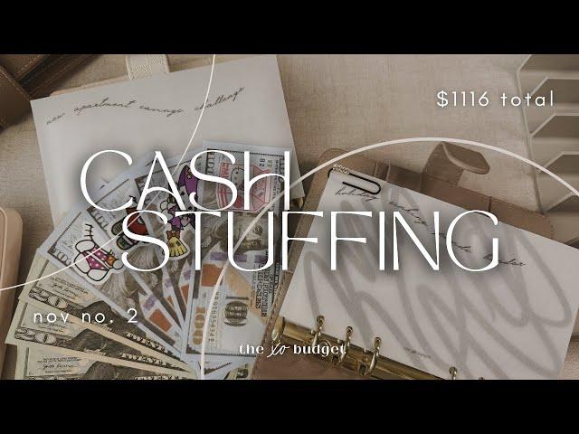 Cash Stuffing | Nov No. 2 | 2024 | Sinking Funds + Savings Challenge | Biweekly Paycheck