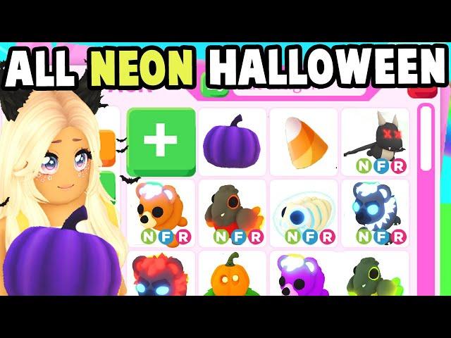 I Traded for Every New Neon Halloween Pet in Adopt Me!