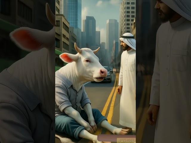 بقرة فقيرة تُضرب في الشارع… ثم يحدث شيء لا يُصدَّق! #shorts #كرتوناطفال #قصص_عربية #youtubeshorts