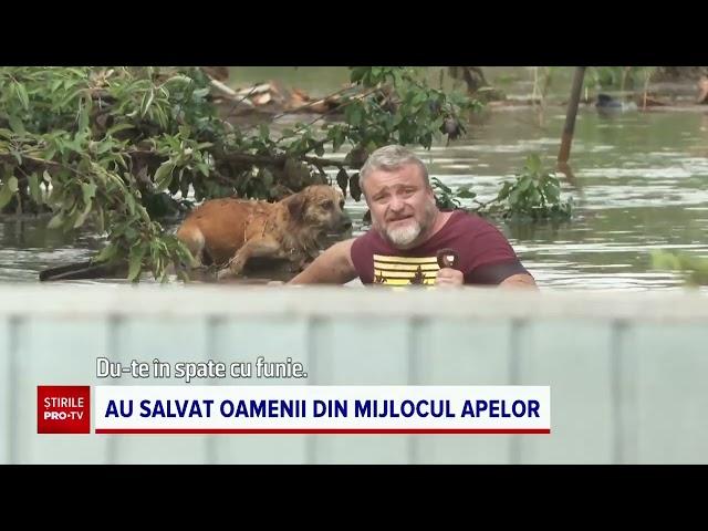 Un polițist și un jandarm au salvat cel puțin 15 persoane din calea viiturii care a lovit Galațiul