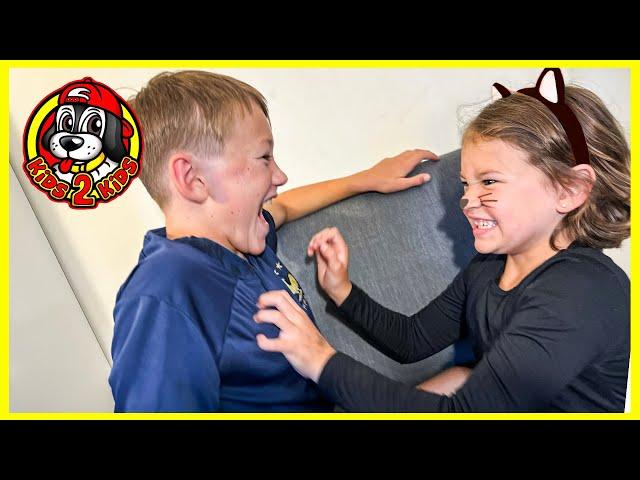 Kids Pretend  CALEB & ISABEL'S SUPER FUNNY PLAY COMPILATION (BAD KITTY, WORST BABY & DINOSAURS!)