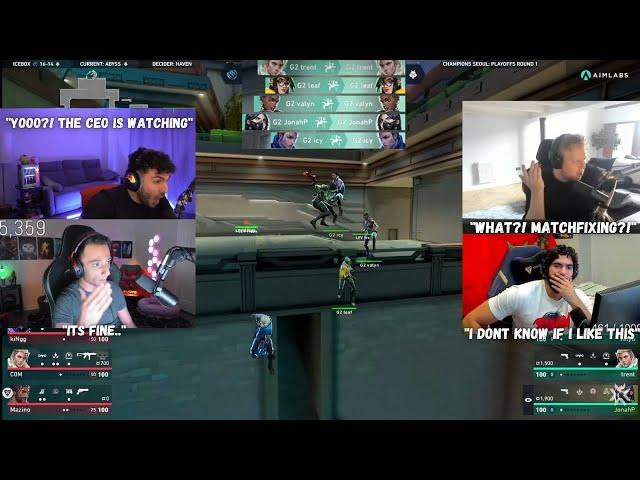 Valorant Streamers & Pros React to FIRST TEAM to JUMP OFF as an ECO..