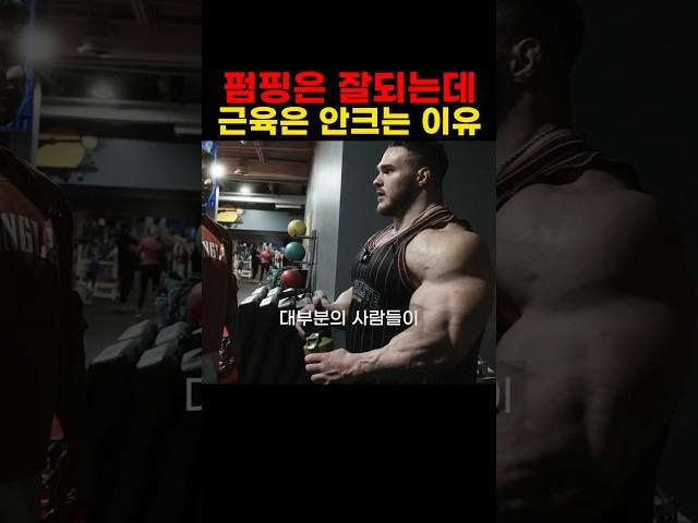 펌핑은 잘되는데 근육은 안크는 이유 #닉워커