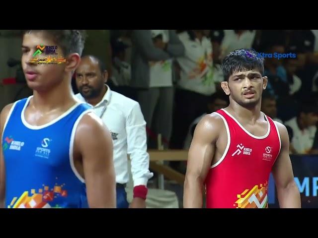 Boys Freestyle Wrestling GOLD MEDAL - 51 Kg | Rohit (RJ) vs Abhishek (MP) | Khelo India Youth Games