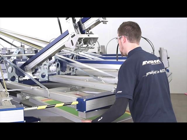 MHM Synchroprint 5000 screen printing machine (english)